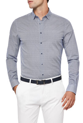 Woodside Shirt, White/Blue, hi-res
